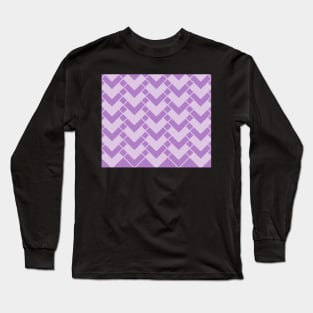 Abstract geometric pattern - purple. Long Sleeve T-Shirt